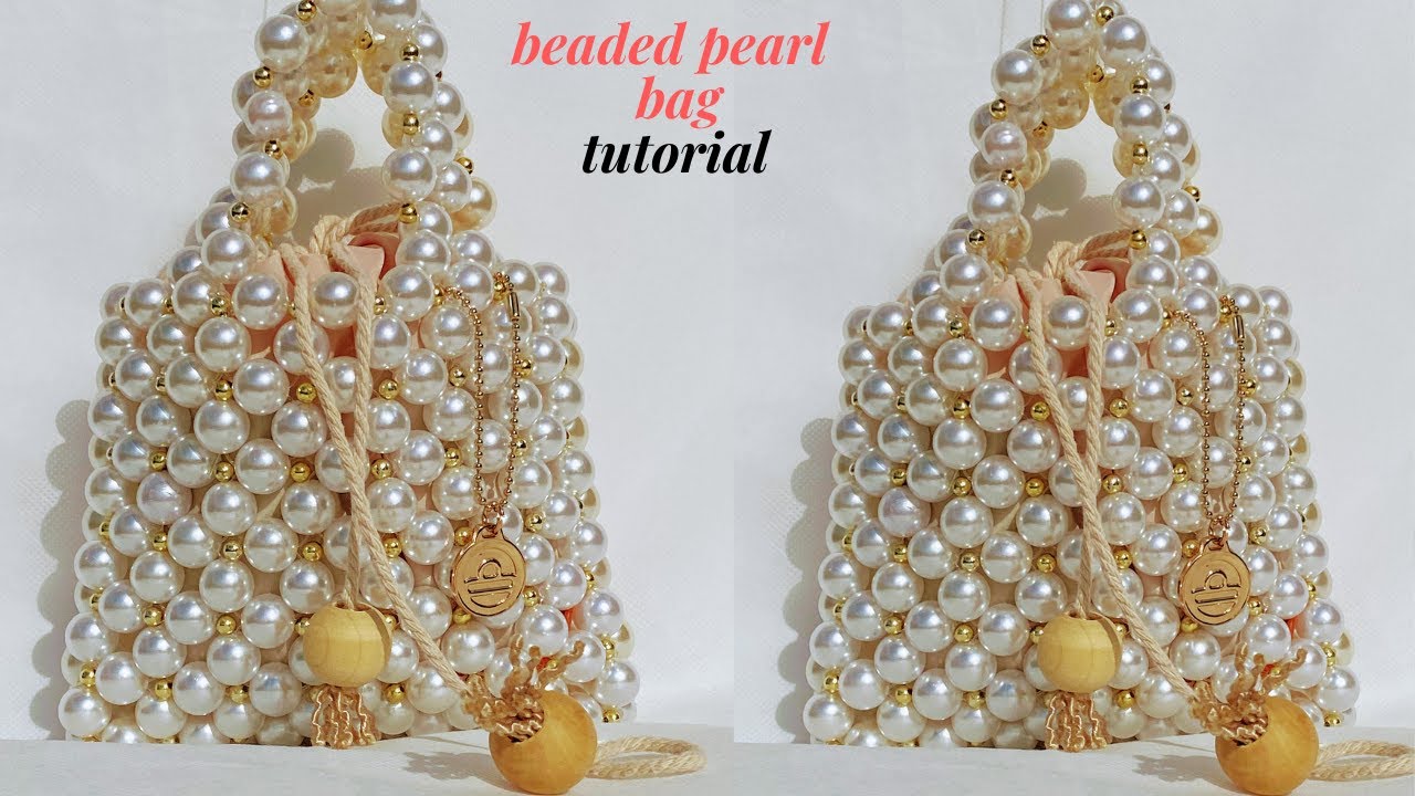 HOW TO MAKE PEARL BEADED BAG (BEGINNER FRIENDLY)DIY PEARL BEAD BAG TUTORIAL ||HOW TO MAKE BEADED BAG
