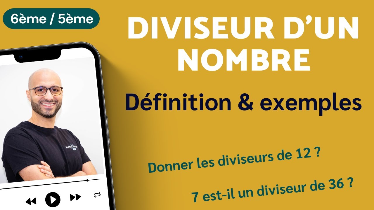 DIVISEUR D'UN NOMBRE (6e / 5e)