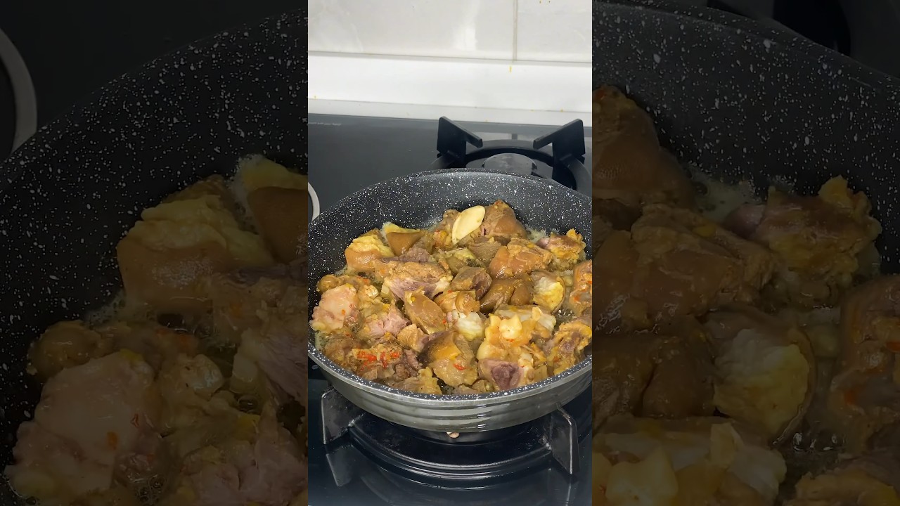 HOW TO SEASON AND BOIL YOUR GOAT-MEAT IN JUST 30minutes❗️ #youtubeshorts #cookinginnirisparadise