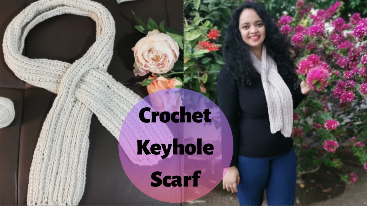 Crochet Keyhole/ Pull Through Scarf| Camel Stitch| Scarf in an Hour| Heart and Craft