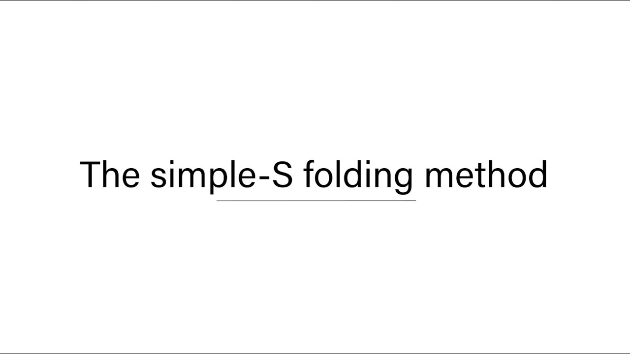 SQR Reserve Packing - The Simple-S Folding Method