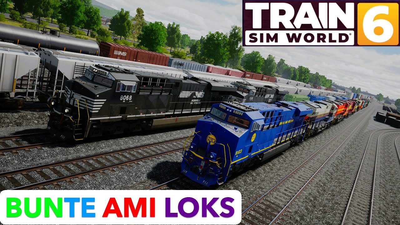 Train Sim World BUNTE AMERIKA Lokomotiven TSW auf Deutsch