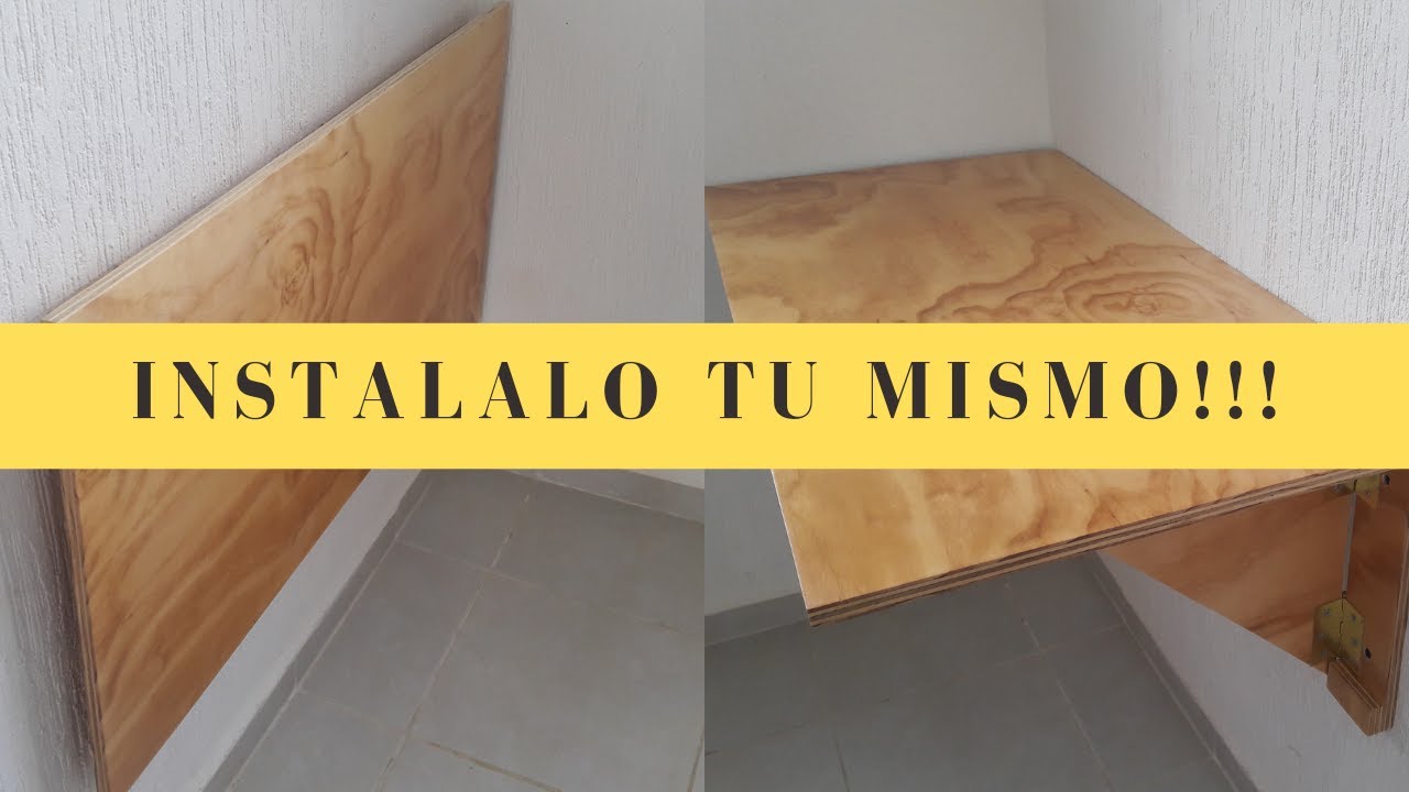 Como instalar ESCRITORIO PLEGABLE👍👍👍