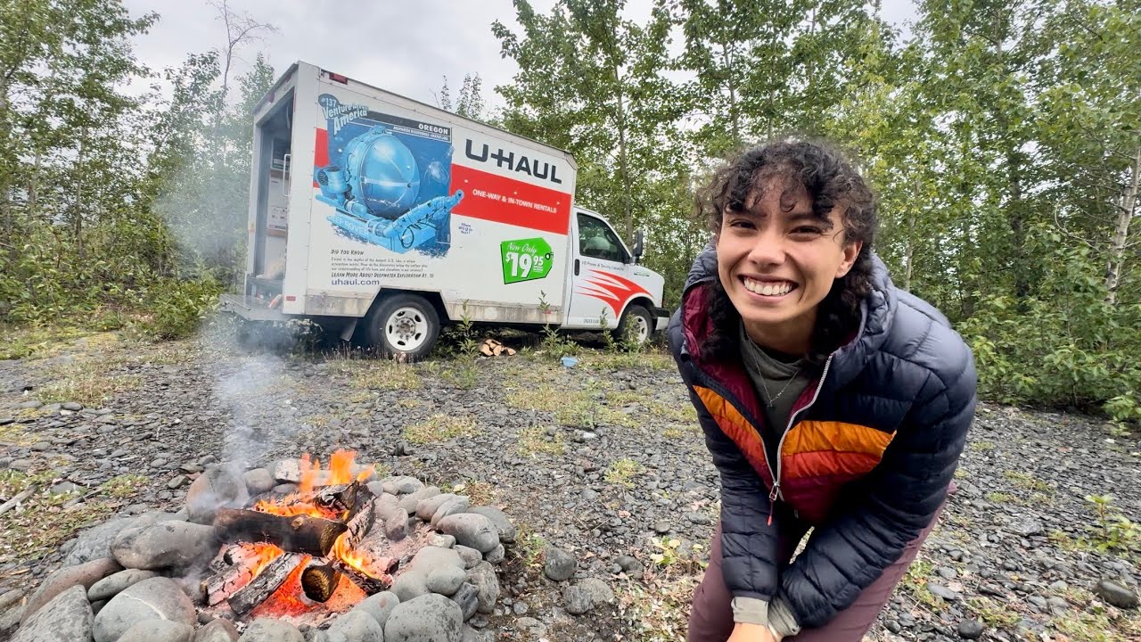 Un-luxury Uhaul Camping in Alaska because my Jeep Camper is Broken
