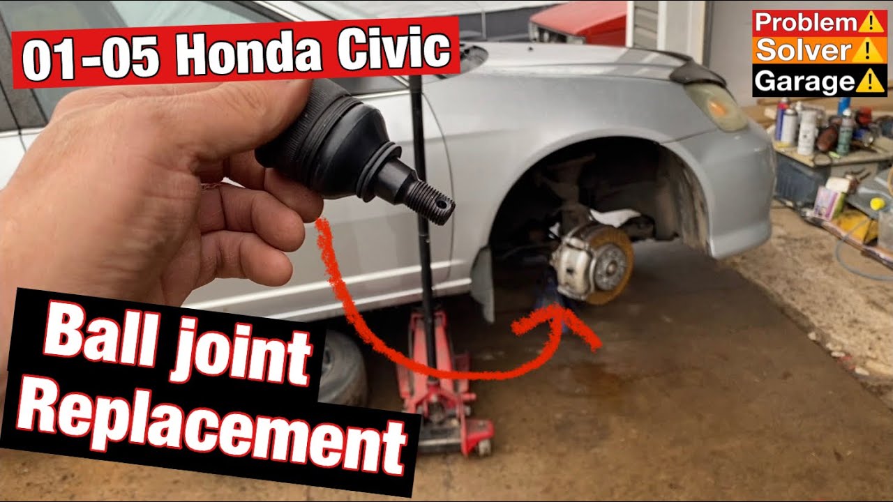 01-05 Honda Civic ball joint replacement. 7th gen Honda Civic ball joint.