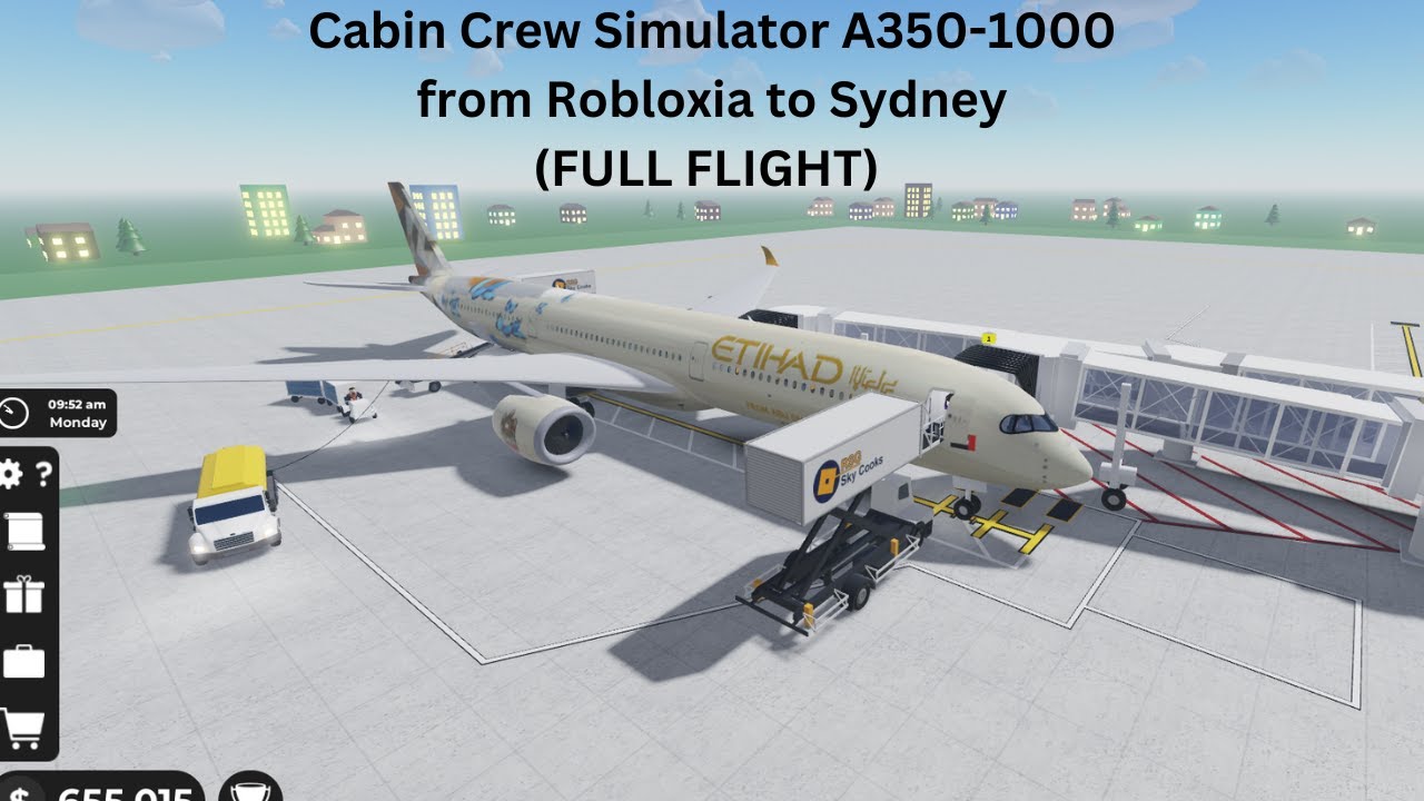 Roblox Cabin Crew Simulator | A350-1000 | Robloxia to Sydney (FULL FLIGHT)