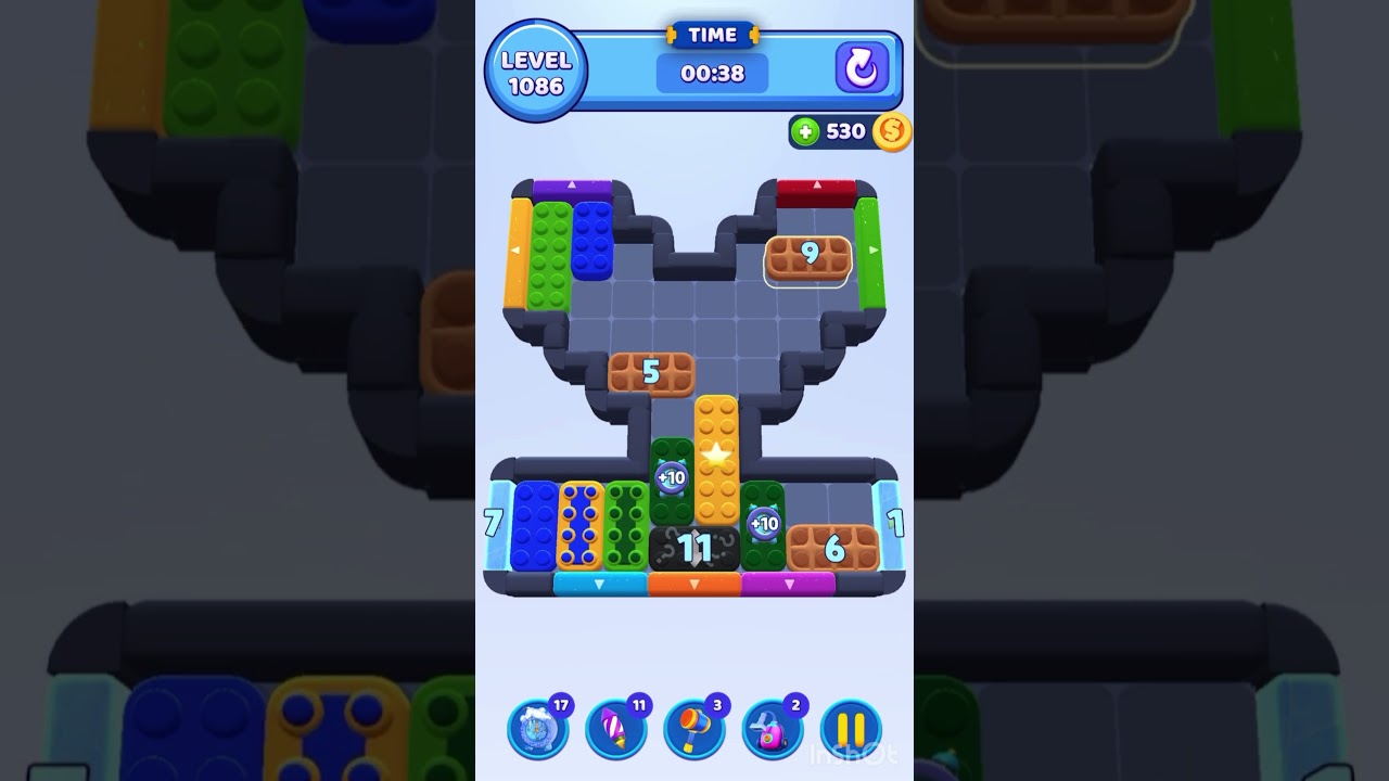 Color Block Jam Level 1086 &ndash; Full Puzzle Solution (No Boosters)