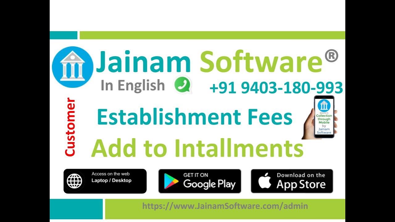 Add Establishment Charges to Loan Installments | Jainam NBFC Software Fee Automation Demo