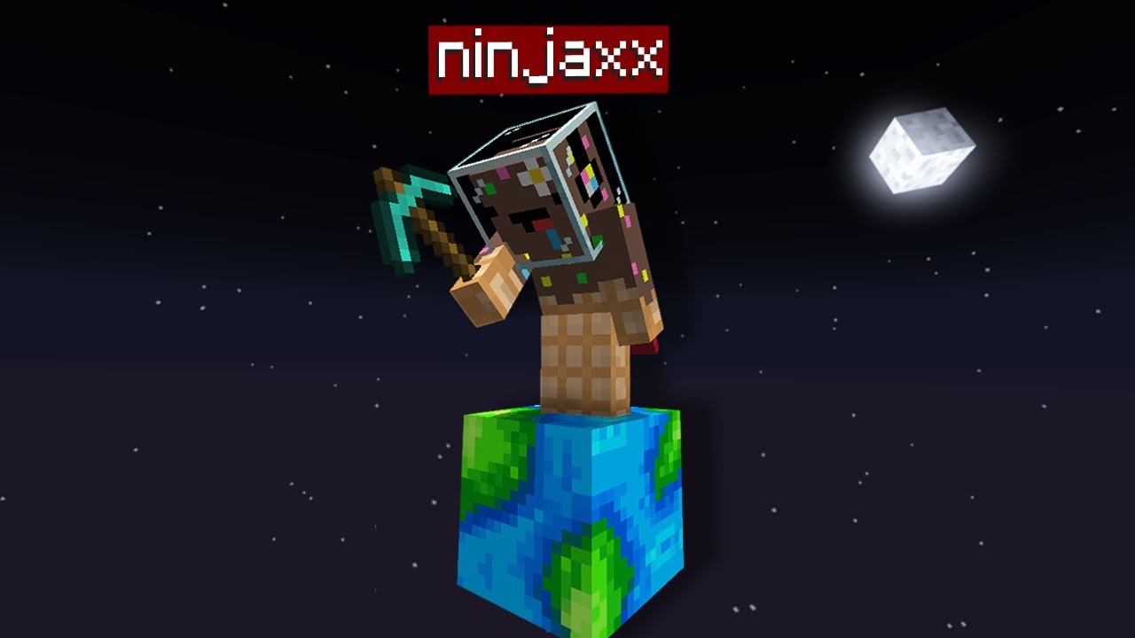 Je dois survivre sur un Bloc de Planète dans Minecraft..