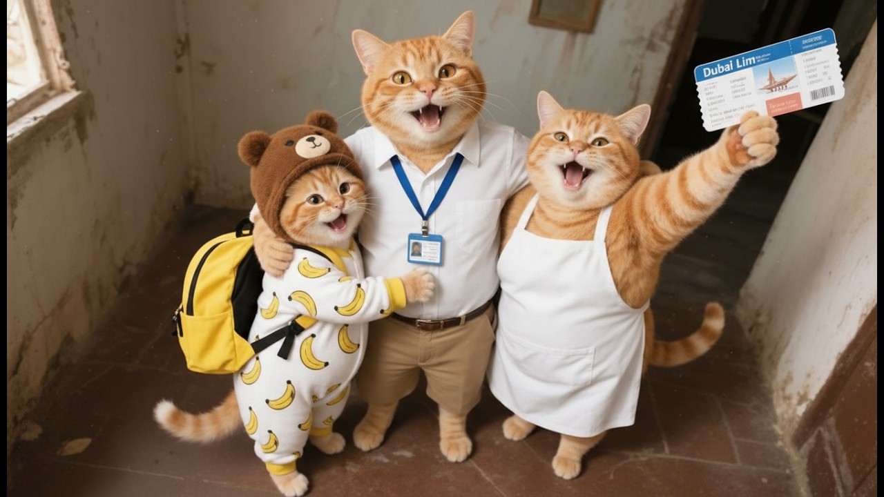 Papa Cat Gave Up His Dream Trip for Ginger’s Smile 🐱🎒