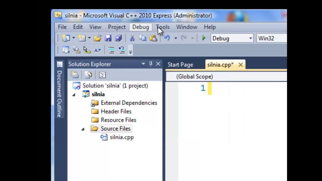 Kurs obsługi Visual Studio C++ 2010