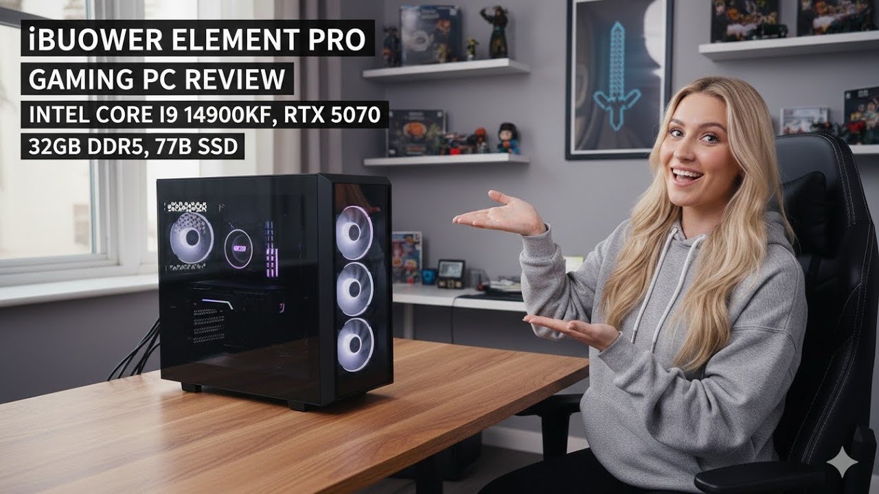 iBUYPOWER Element Pro Gaming PC Review - Intel Core i9 14900KF, RTX 5070, 32GB DDR5, 2TB SSD