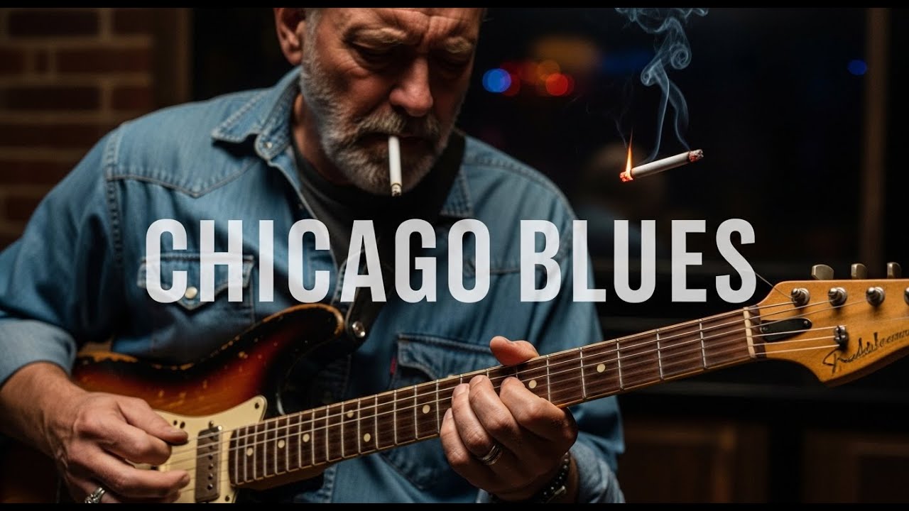 Chicago Blues Guitar Playlist | Deep Slow Blues for Lonely Midnight Streets