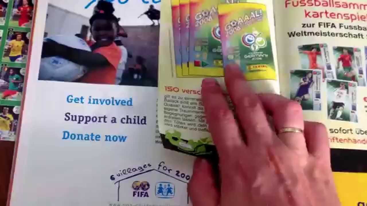 UNBOXING STICKERS PANINI FIFA WORLD CUP 2006 GERMANY