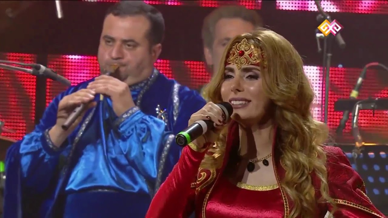 Arzu Hasenli (live) - Güllü qafiyə (Azerbaijani folk song), Астана кештері fest, Jangi folk group