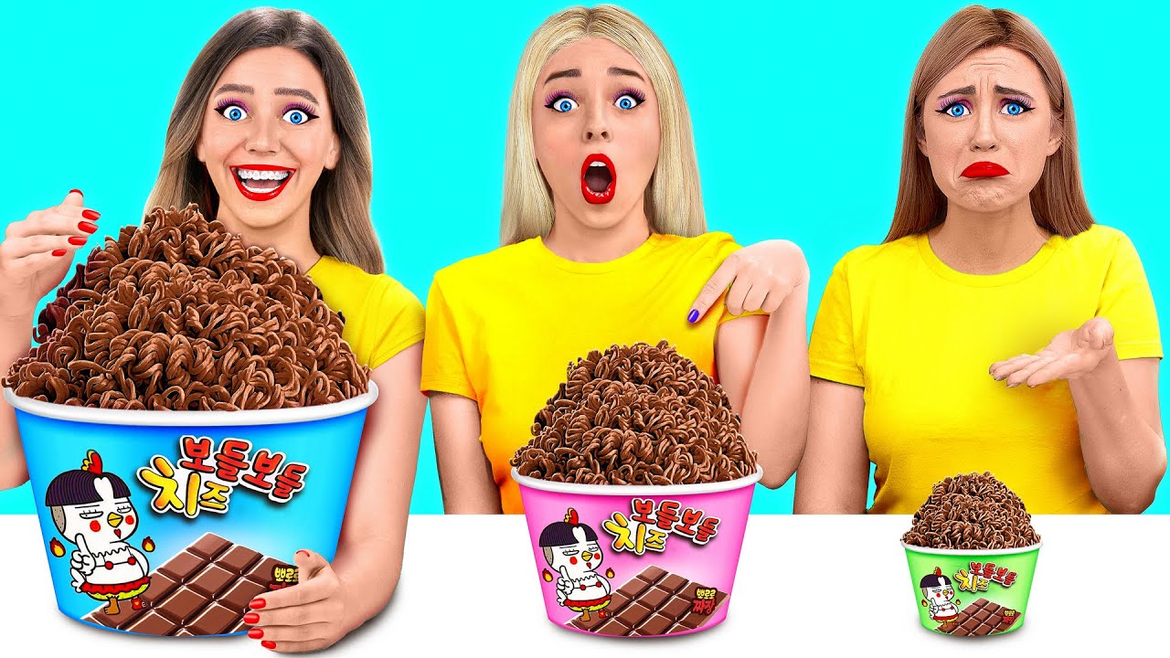 Big, Medium and Small Plate Challenge | Funny Situations by Multi DO Food Challenge