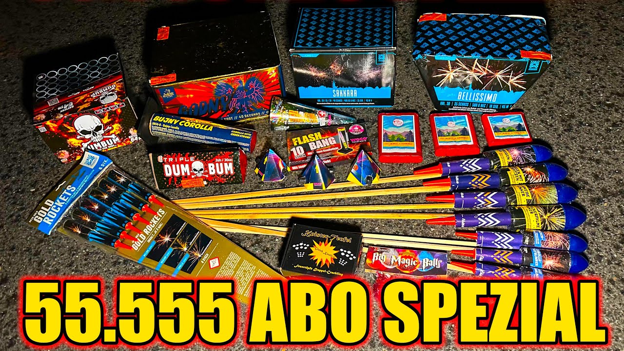 XXL FEUERWERKS MISCHUNG 55.555 ABO-SPEZIAL | Batterien, Raketen & Böller an Silvester Zünden🧨❤️‍🔥