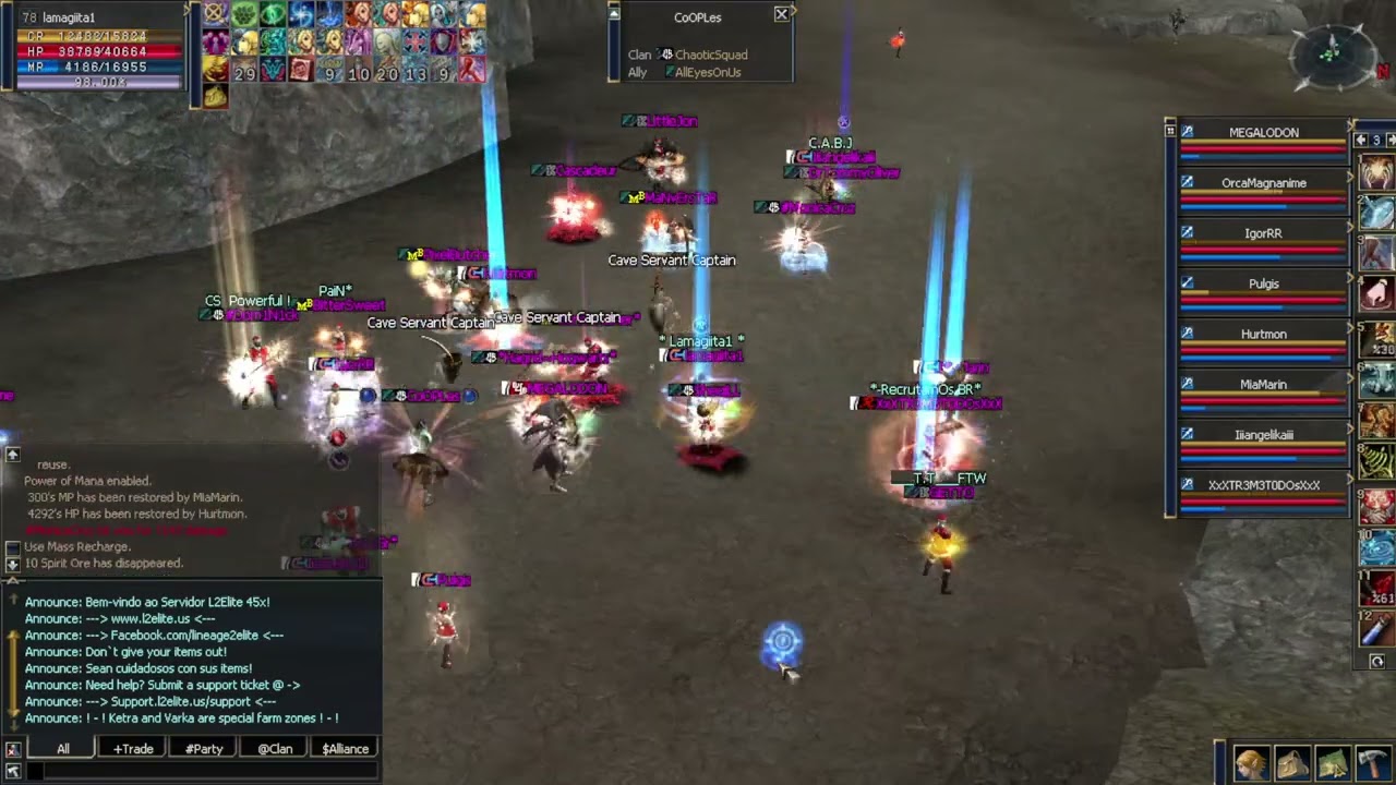 F.Antharas Necrosentinel PvP VS GRS BOTS L2 Elite