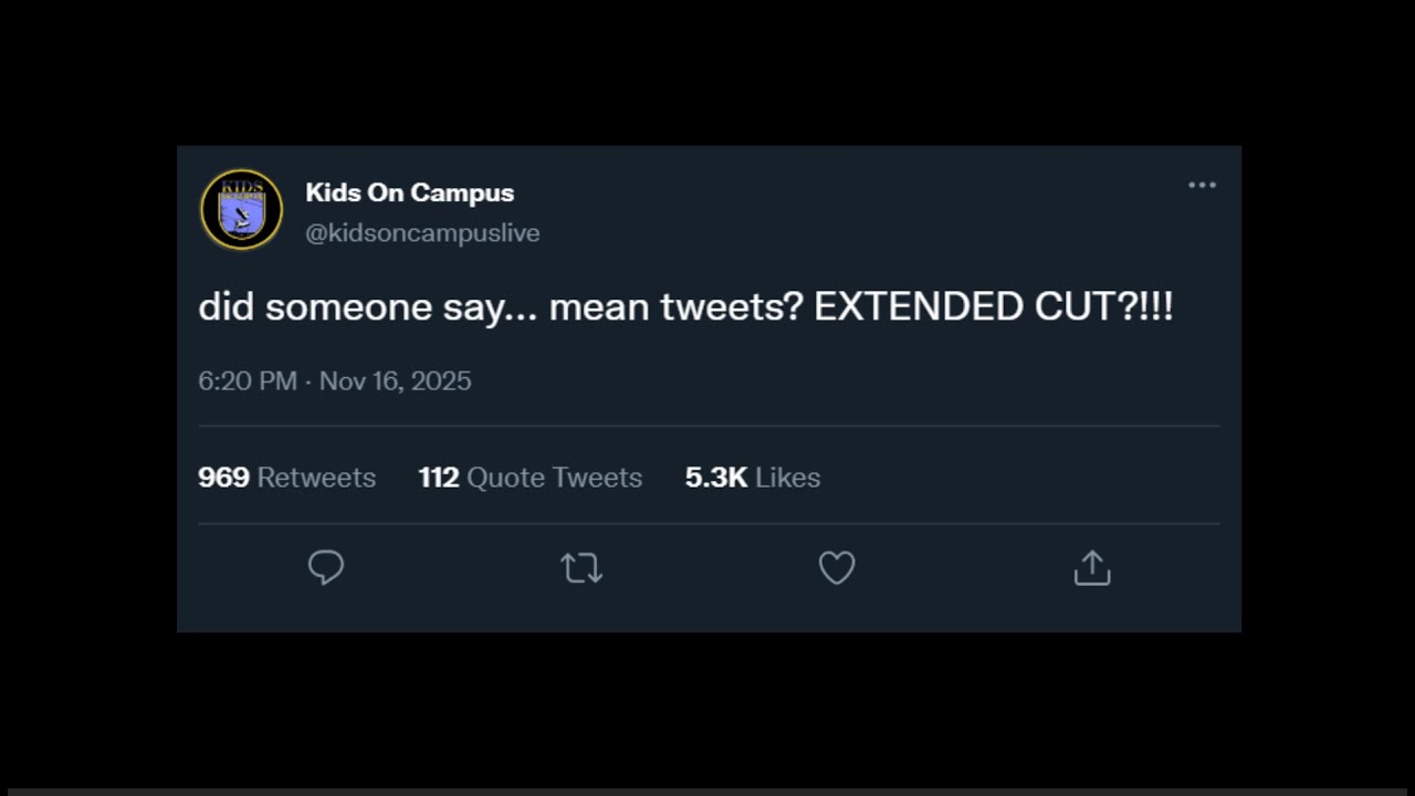 Mean Tweets EXTENDED CUT Fall 2025 | KOC Sketch Comedy