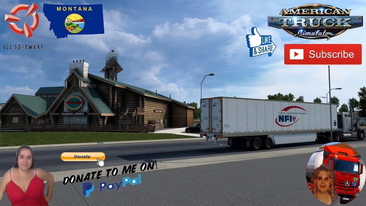 American Truck Simulator (1.44) Montana Expansion v1.0.4.2 Delivery to Billings + DLC's & Mods