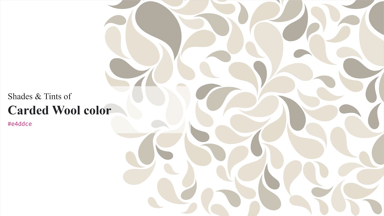 Shades & Tints of Carded Wool color 
