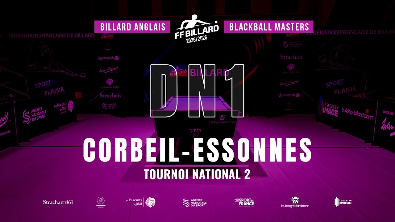 🎱 BILLARD ANGLAIS BLACKBALL - CHAMPIONNAT DN1 25/26 &ndash; TN N&deg;2