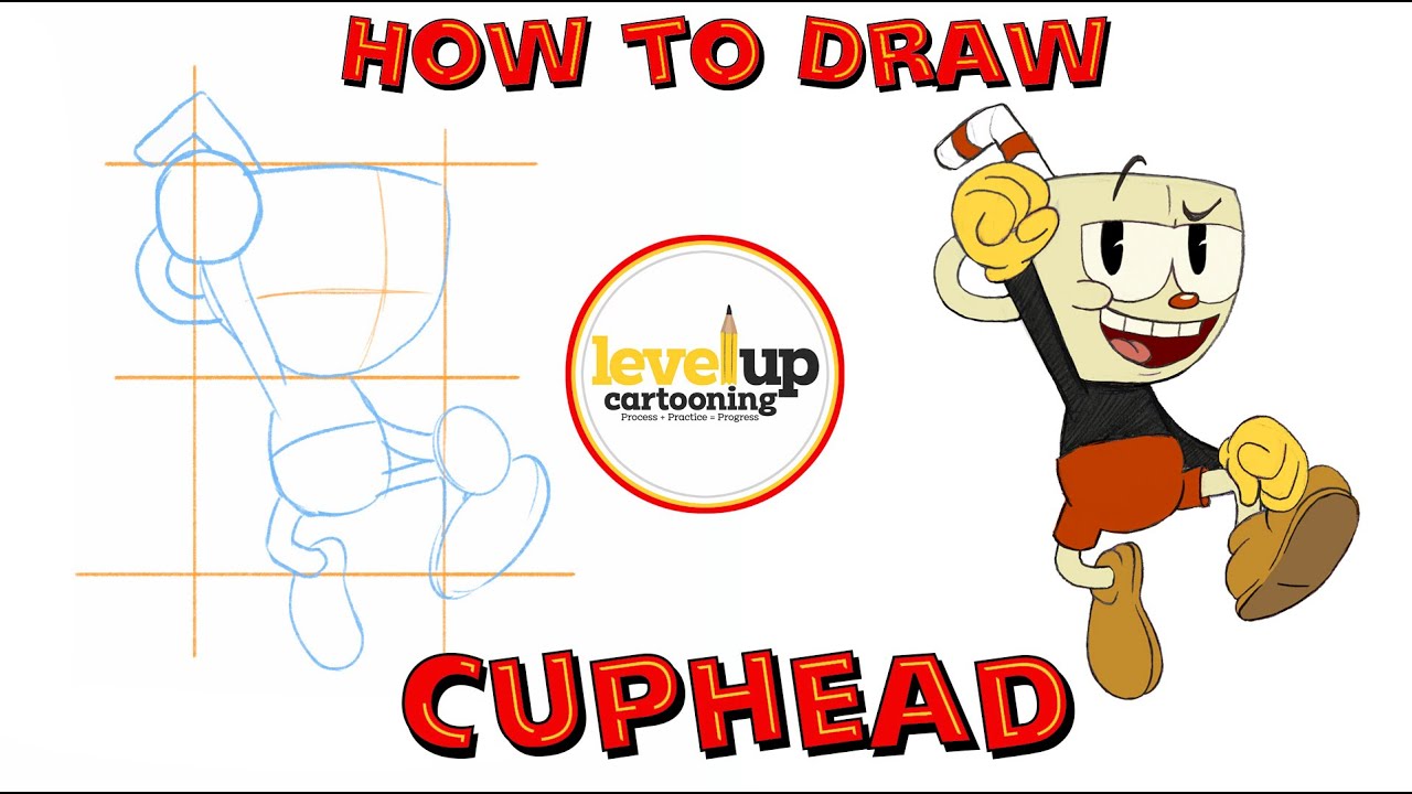 Learn how to Draw Cuphead Easy Step by Step