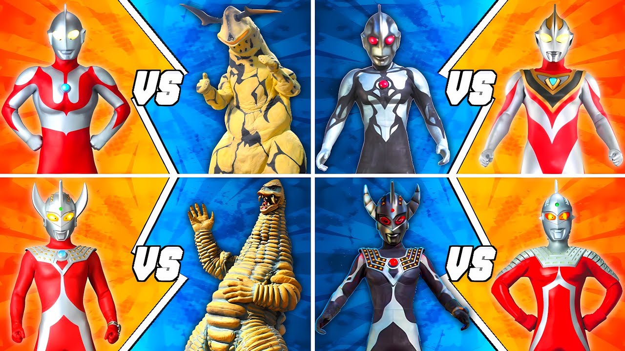 ウルトラマン VS ELEKING, ULTRAMAN TARO VS REDKING, CHAOSROID U VS GAIA, CHAOSROID T VS ULTRASEVEN #ウルトラマン