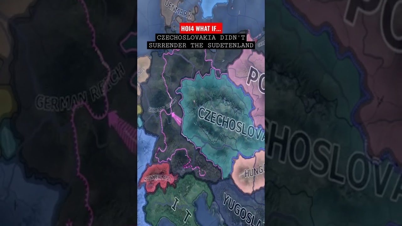 HOI4 WW2 WHAT IF... CZECHOSLOVAKIA 🇨🇿  #shorts #czechoslovakia #czechrepublic #hoi4 #czech