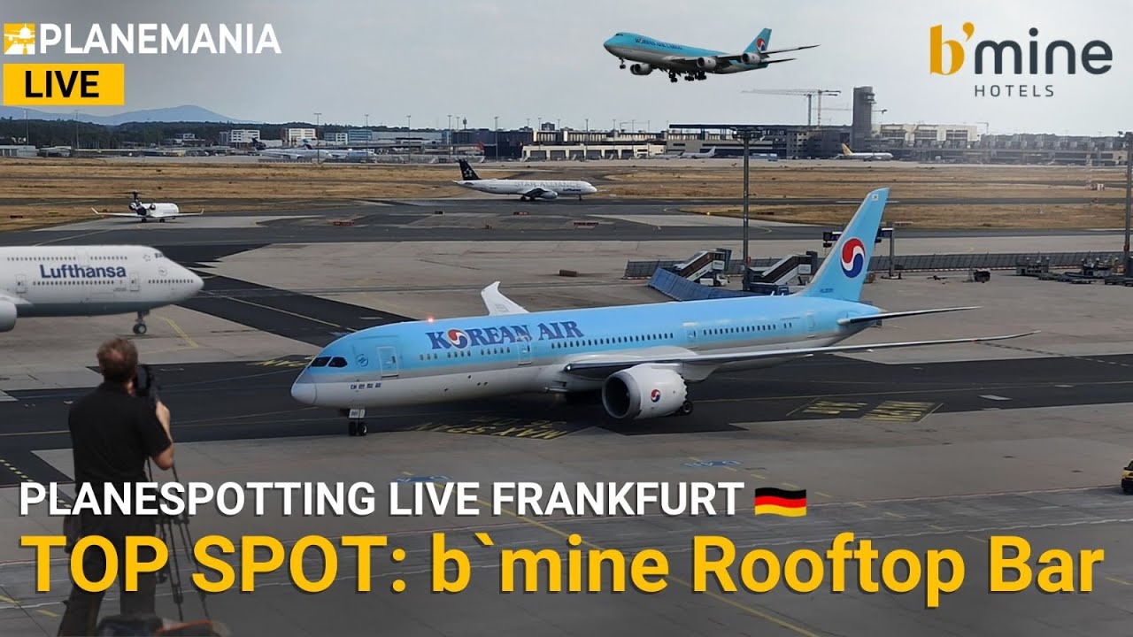 ✈️ PlaneMania LIVE: Flughafen Frankfurt von Oben
