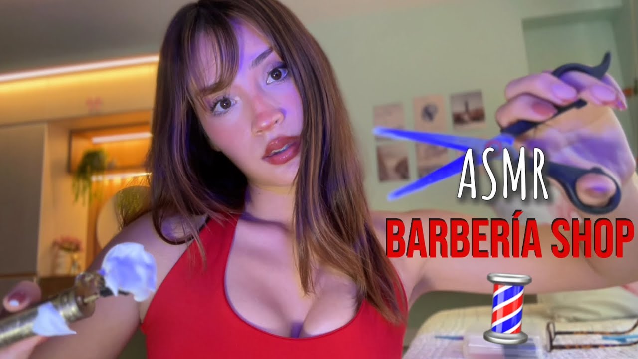 ASMR ROLEPLAY BARBERSHOP 💈 EXTRA RELAJANTE 💈 Te corte y afeito ⭐️⭐️⭐️