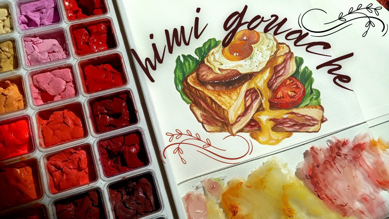 Paint with me// Anime food with Himi Gouache
