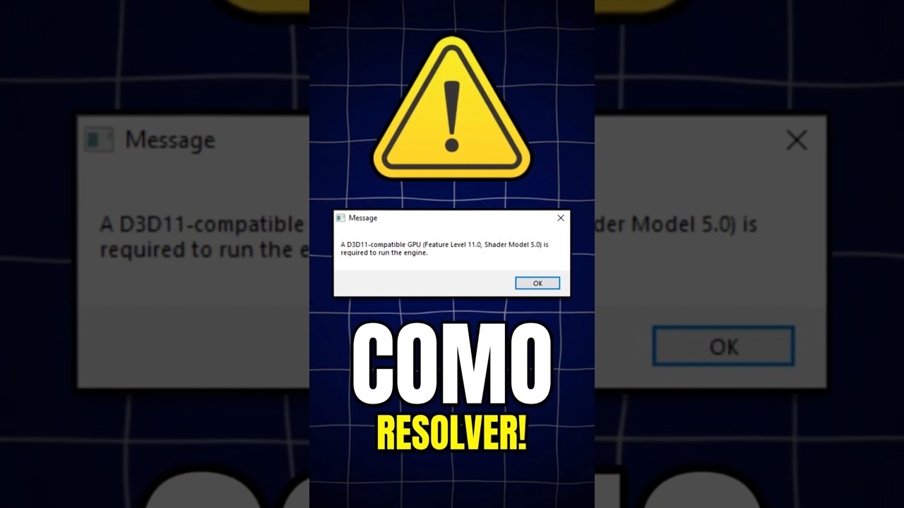 D3D11 Compatible GPU | Como Resolver (2025)