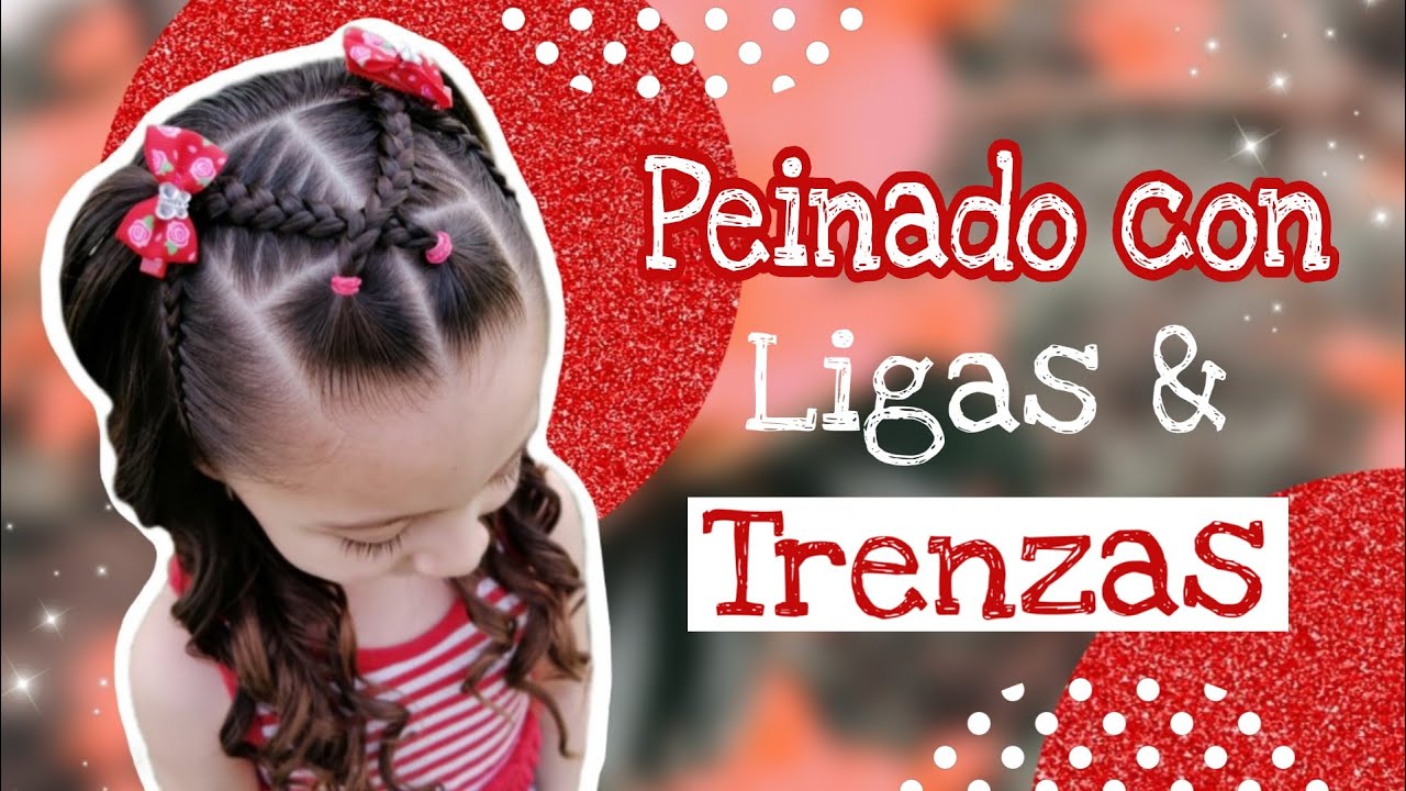 PEINADO PARA NIÑAS / CON TRENZAS 😍💖