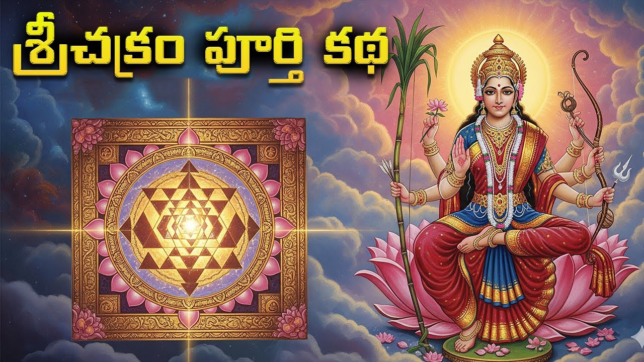 లలితా దేవి శ్రీచక్రాన్ని ఎలా సృష్టి చేసిందో తెలుసా?part-8