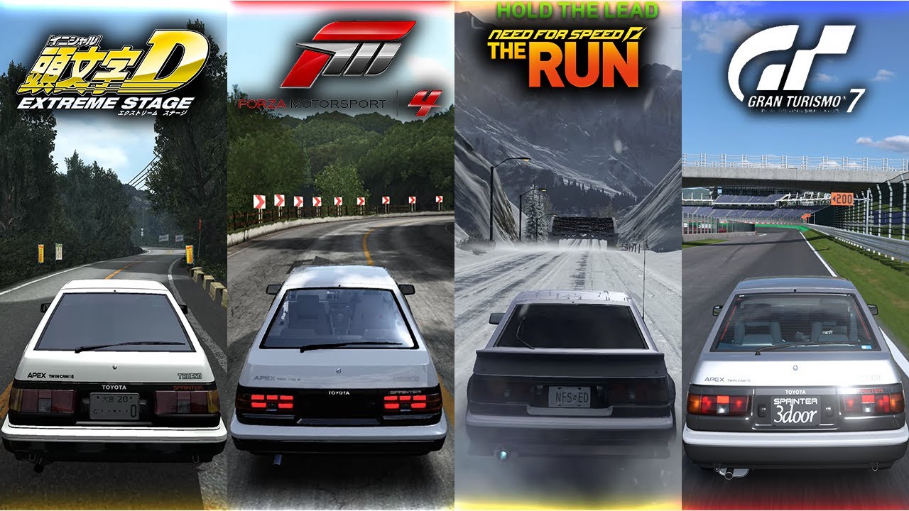 TOYOTA COROLLA AE86 In Racing Games