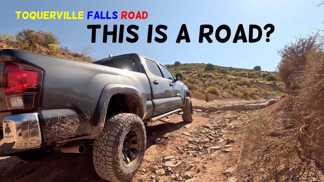 Toquerville Falls Road is super rough, is it worth it? Overlanding and rock crawling Utah!