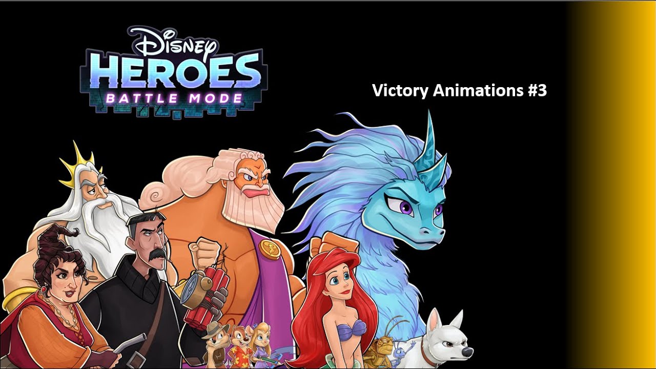 Disney Heroes Battle Mode - Victory Animations (Part 3)