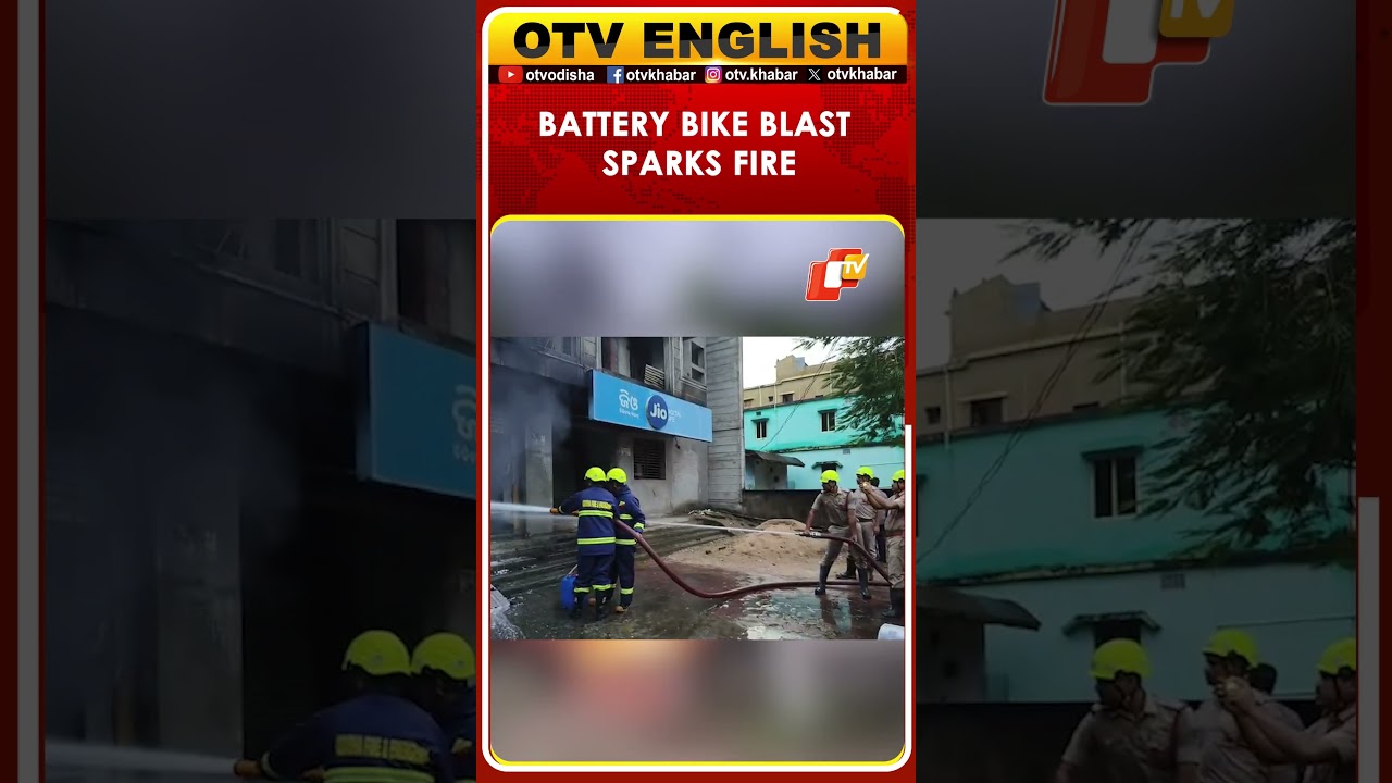 Fire Breaks Out at Konark Bike Showroom, Extensive Damage Reported