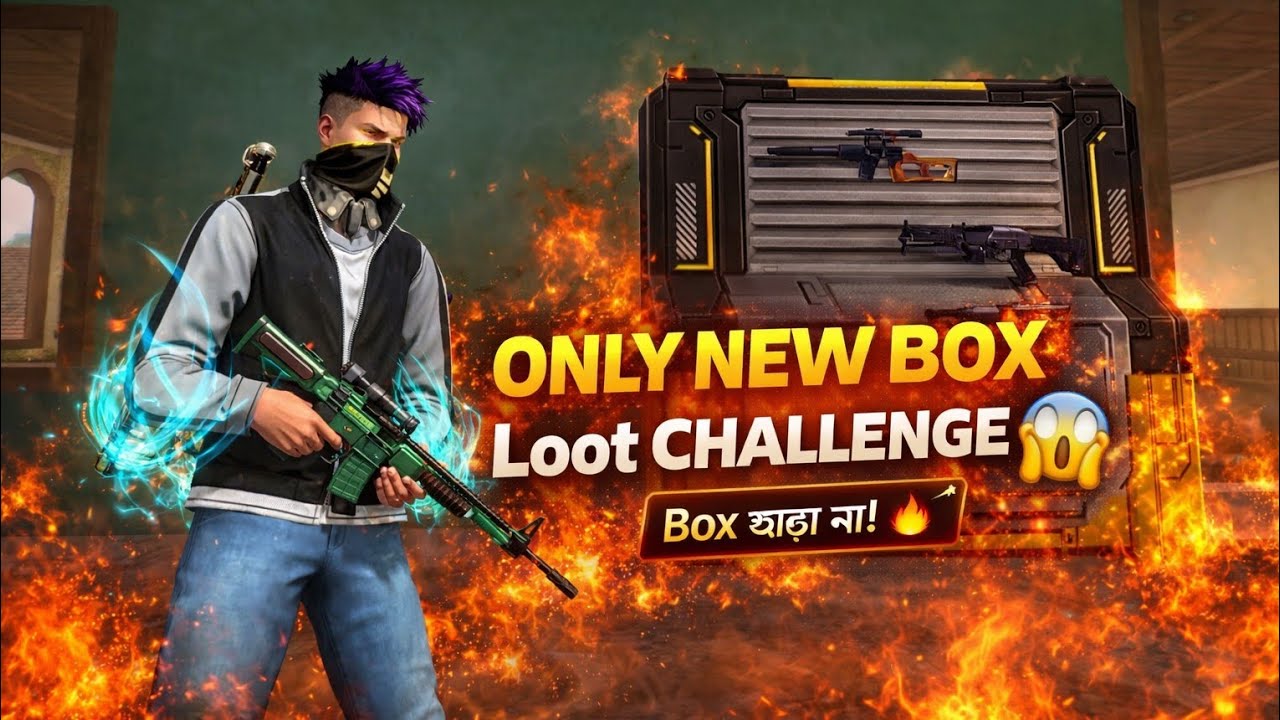 Only New Box Gun Challenge ❤️‍🔥😱 #freefire 