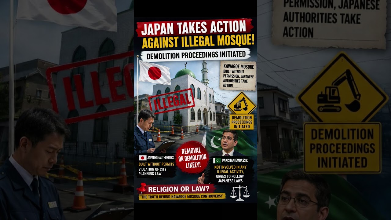 🇯🇵 BREAKING: Japan has taken legal action against a controversial mosque .