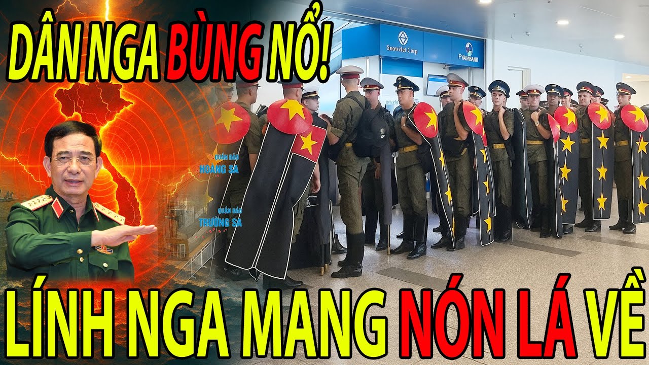 Dân Nga Dậy Sóng ! Lính Nga Đội Nón Lá Việt Nam Về Nước, Nhảy Múa Hòa Với Quân Dân Như Một Nhà.