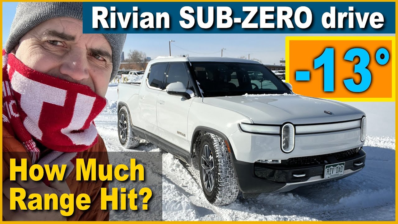 Rivian SUB-ZERO Drive! Как экстремальный холод влияет на дальность? | Rivian Dad