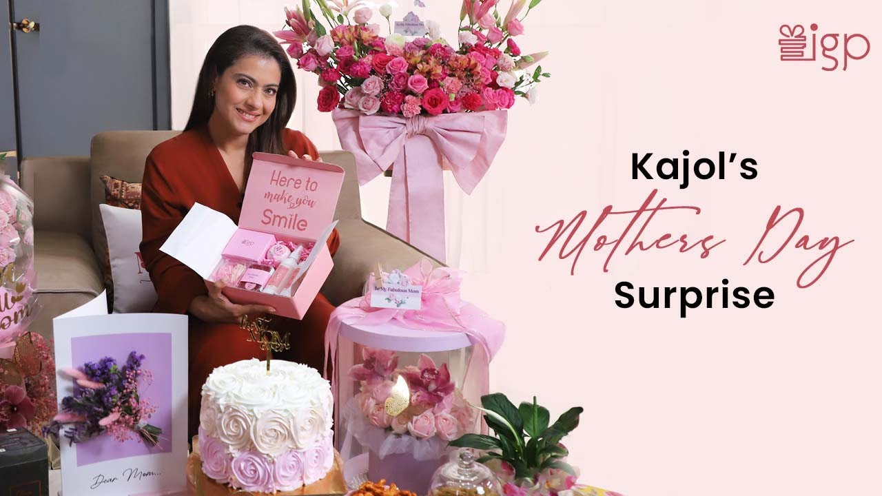 Kajol reacts to a special surprise | Personalised gifts to make your mom feel special| IGP.com