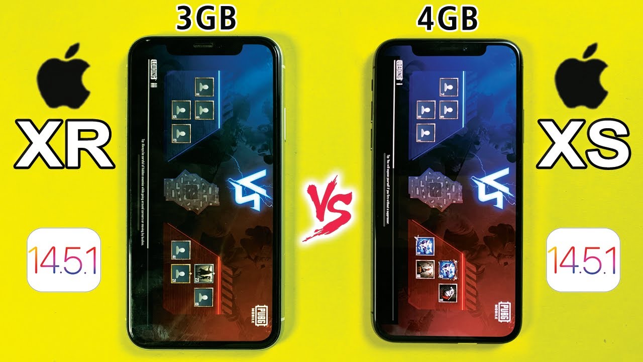 iPhone XR vs iPhone XS PUBG MOBILE TEST - IOS 14.5.1 PUBG TEST😨