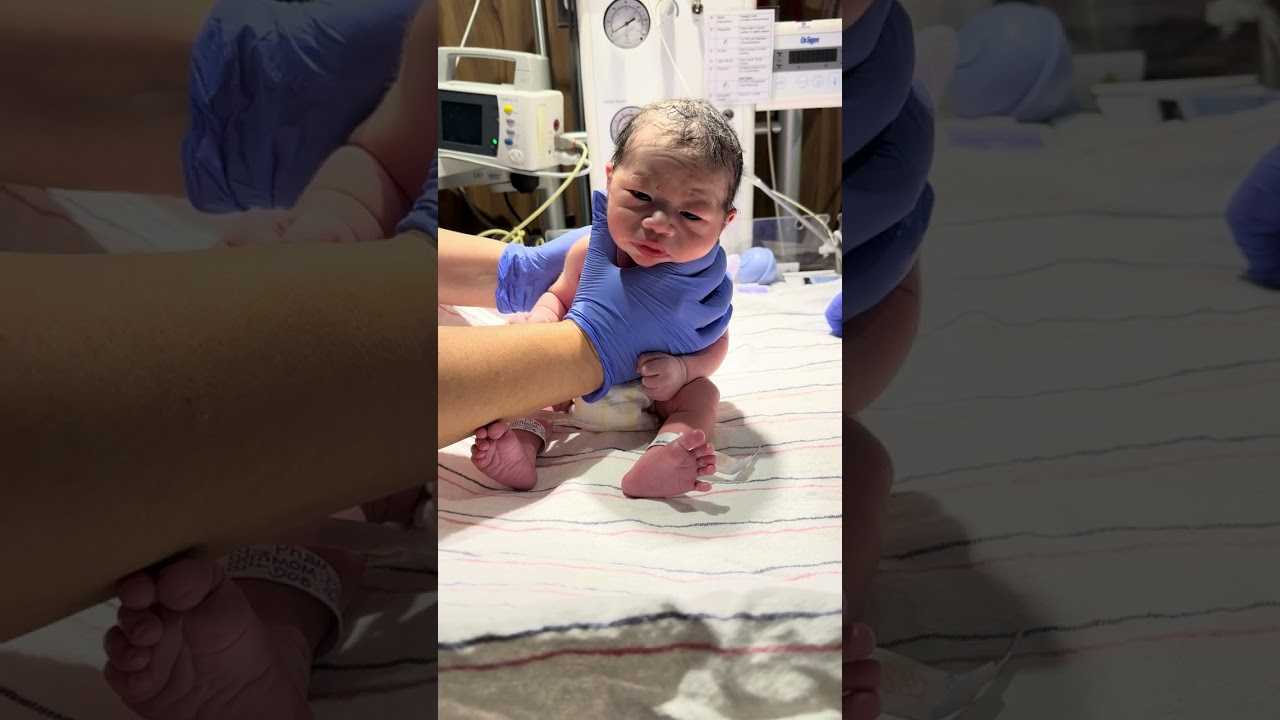 This Newborn Was Only 30-Minutes Old!