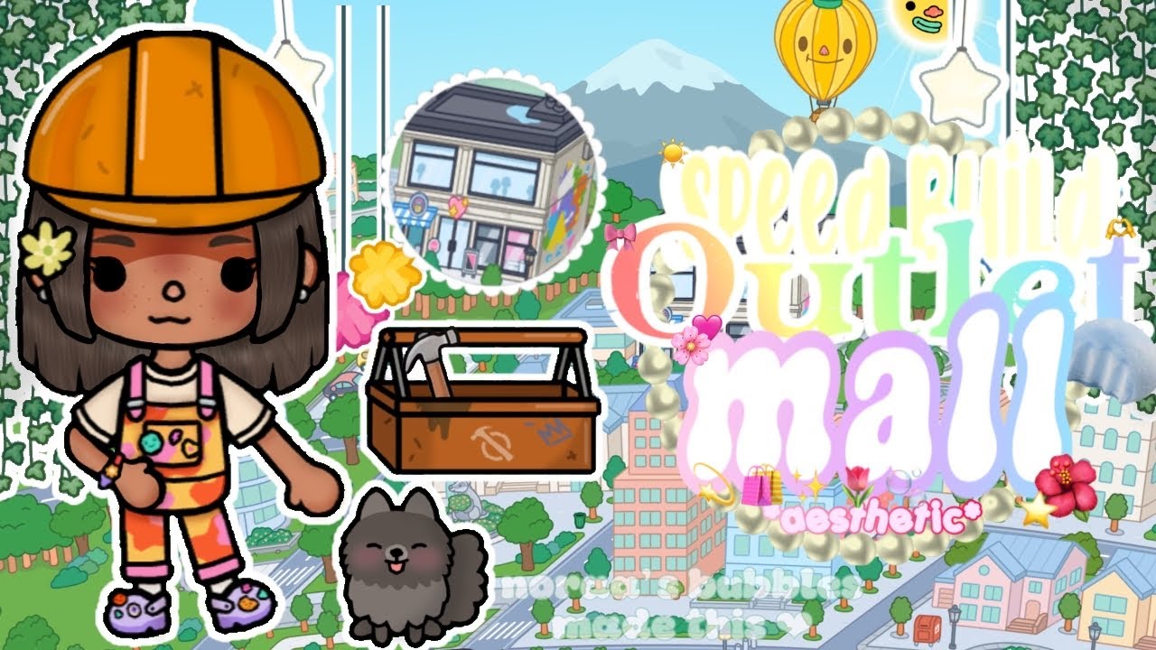 🎀⭐️Speed Build-Outlet Mall⭐️🎀|| TBLW ||#family #viral #tocaboca #tocalifeworld #building #free #new 