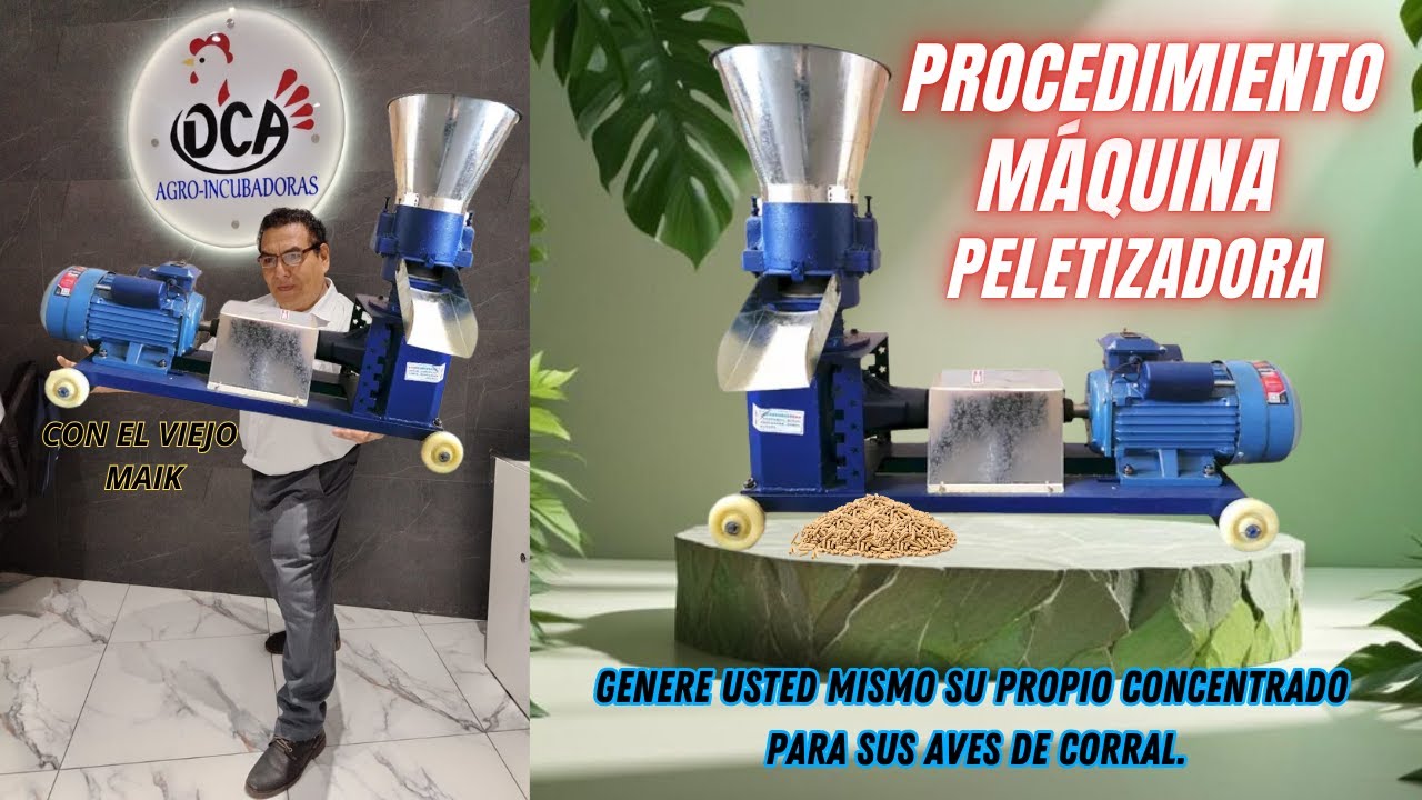 PELETIZADORA: PRUEBA DE MÁQUINA PELETIZADORA. ENGRASAR, CAMBIAR DISCO, Y COMO HACER PELLET.
