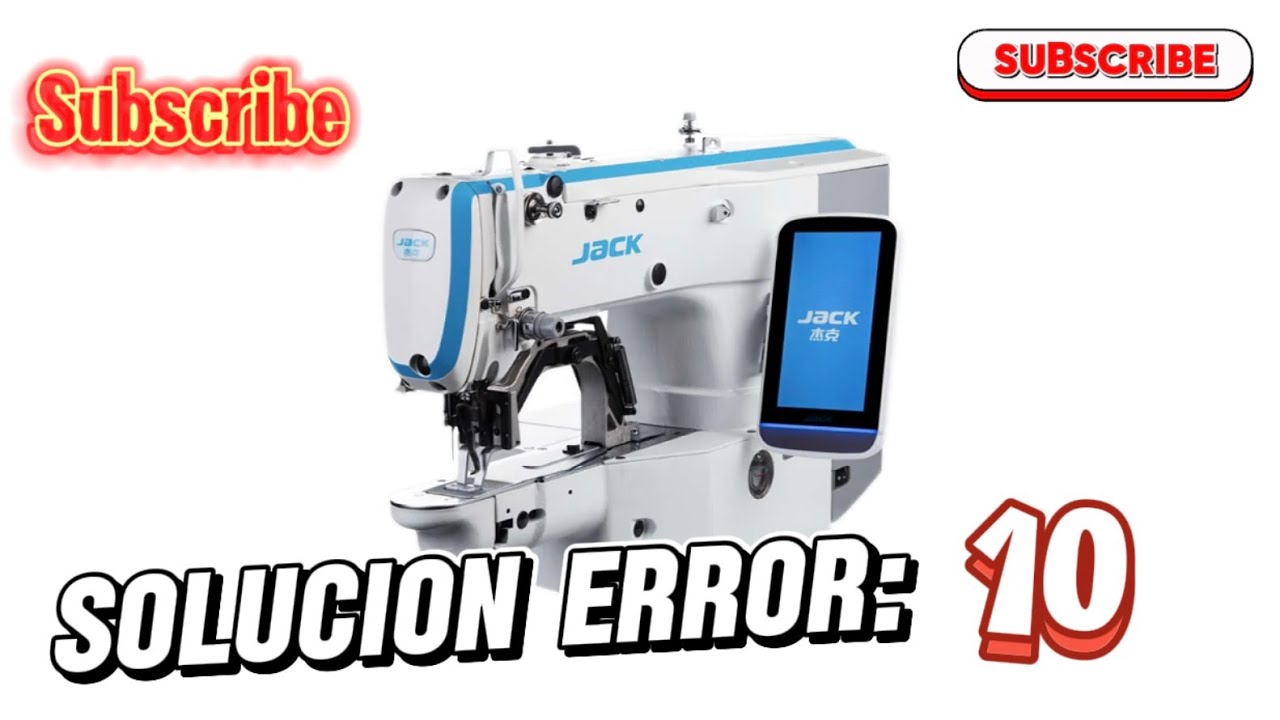 Solución a error 10 máquina presilladora y botonadora 1900