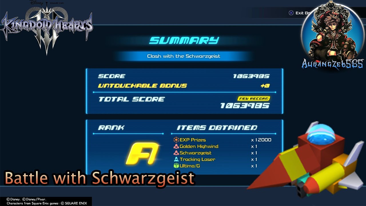Kingdom Hearts 3 | Misty Stream | Battle with Schwarzgeist & Golden Highwind | PS4